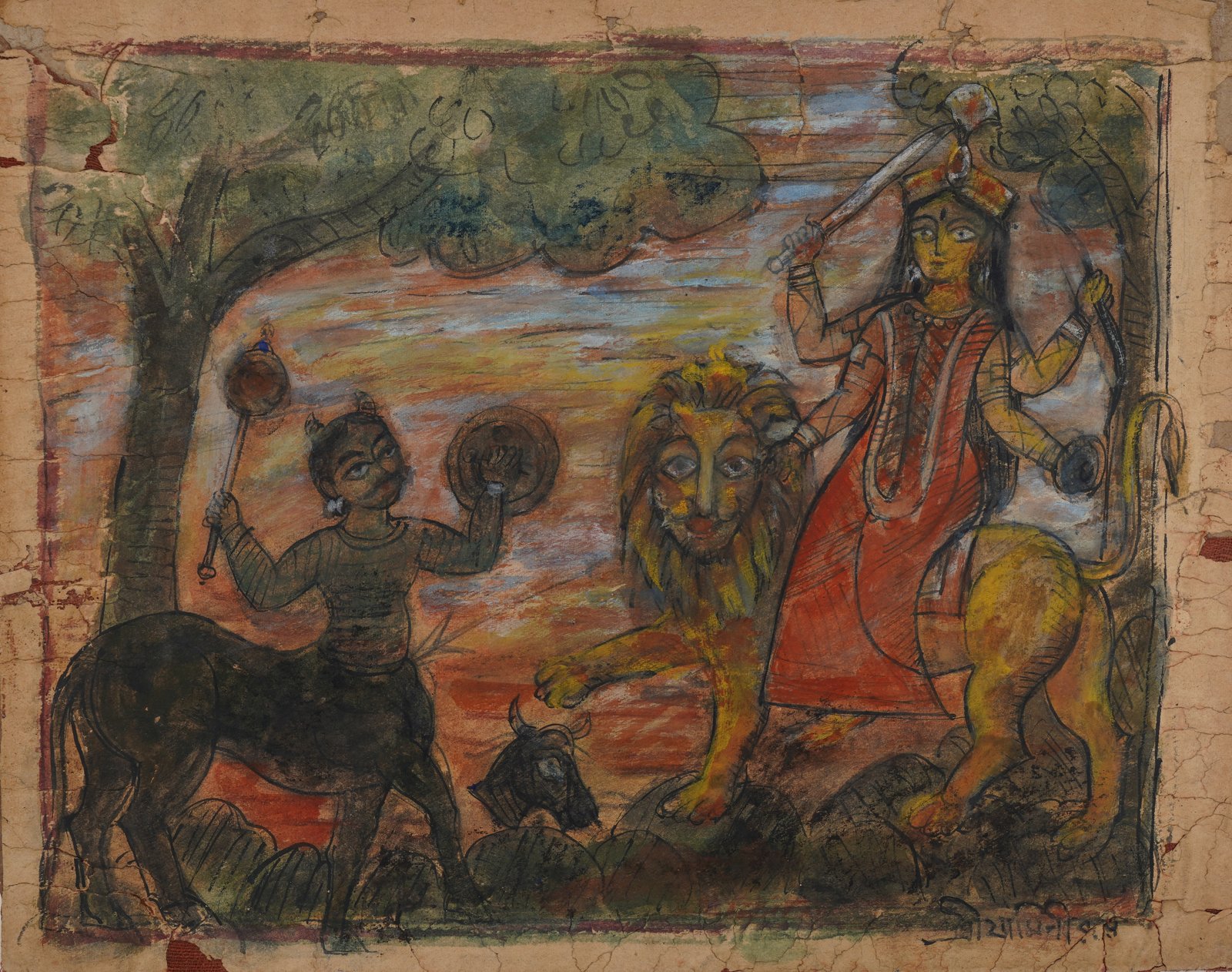 Jamini Roy painting